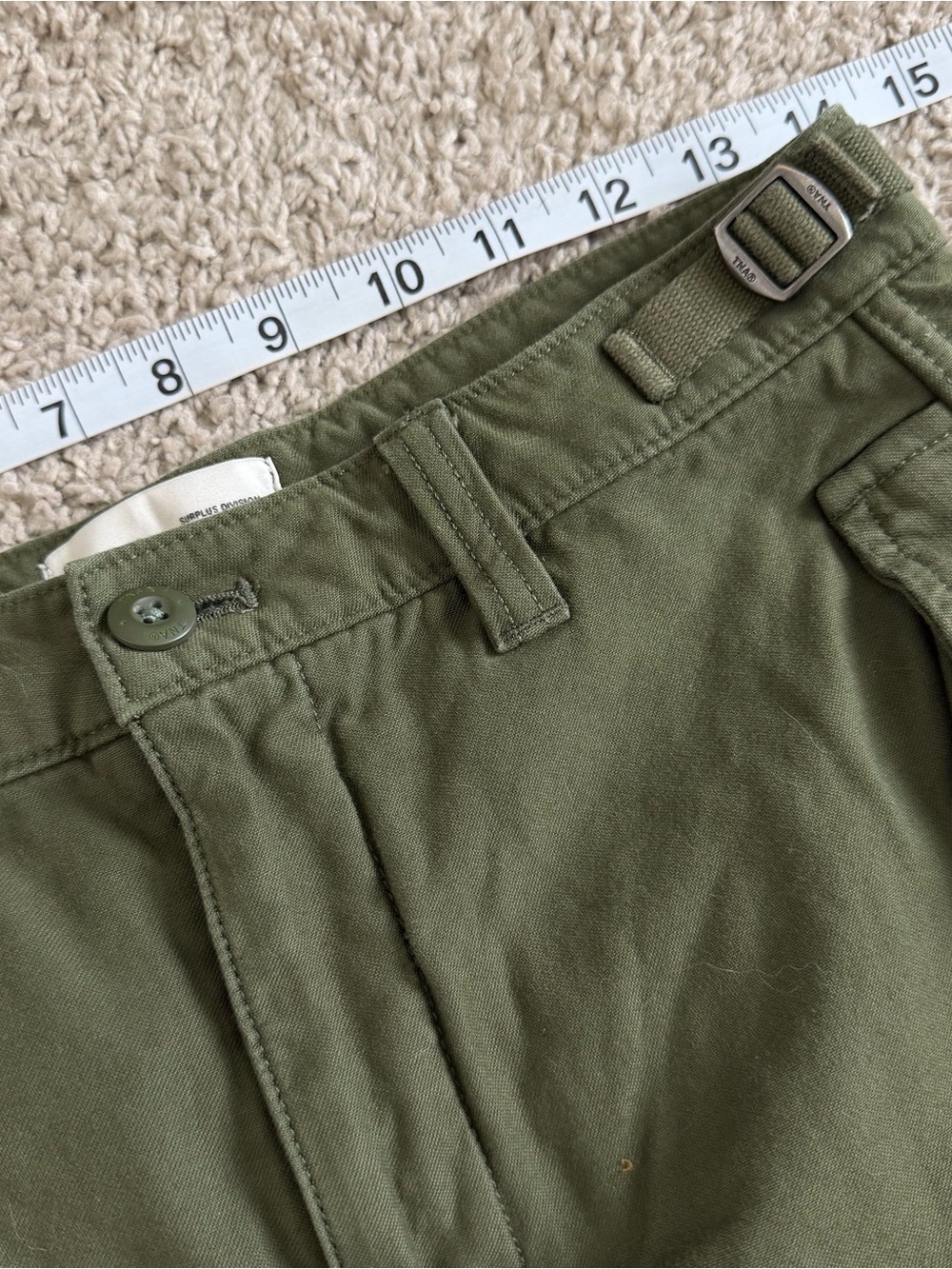 Artizia TNA Army Green 6 Pocket Cargo Pants - Picture 11 of 12